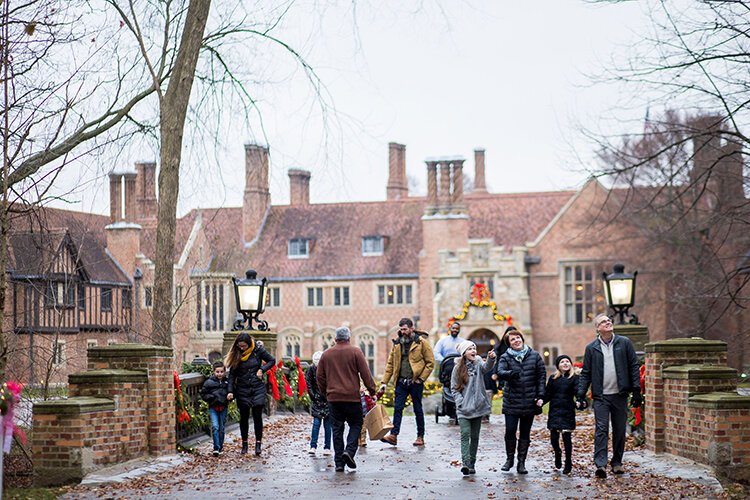 Meadow Brook Hall's Holiday Walk. Photo courtesy of Meadow Brook Hall. 