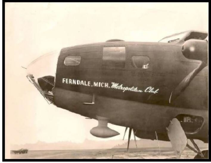 Ferndale bomber plane, 1943. Photo: Ferndale Historical Museum.