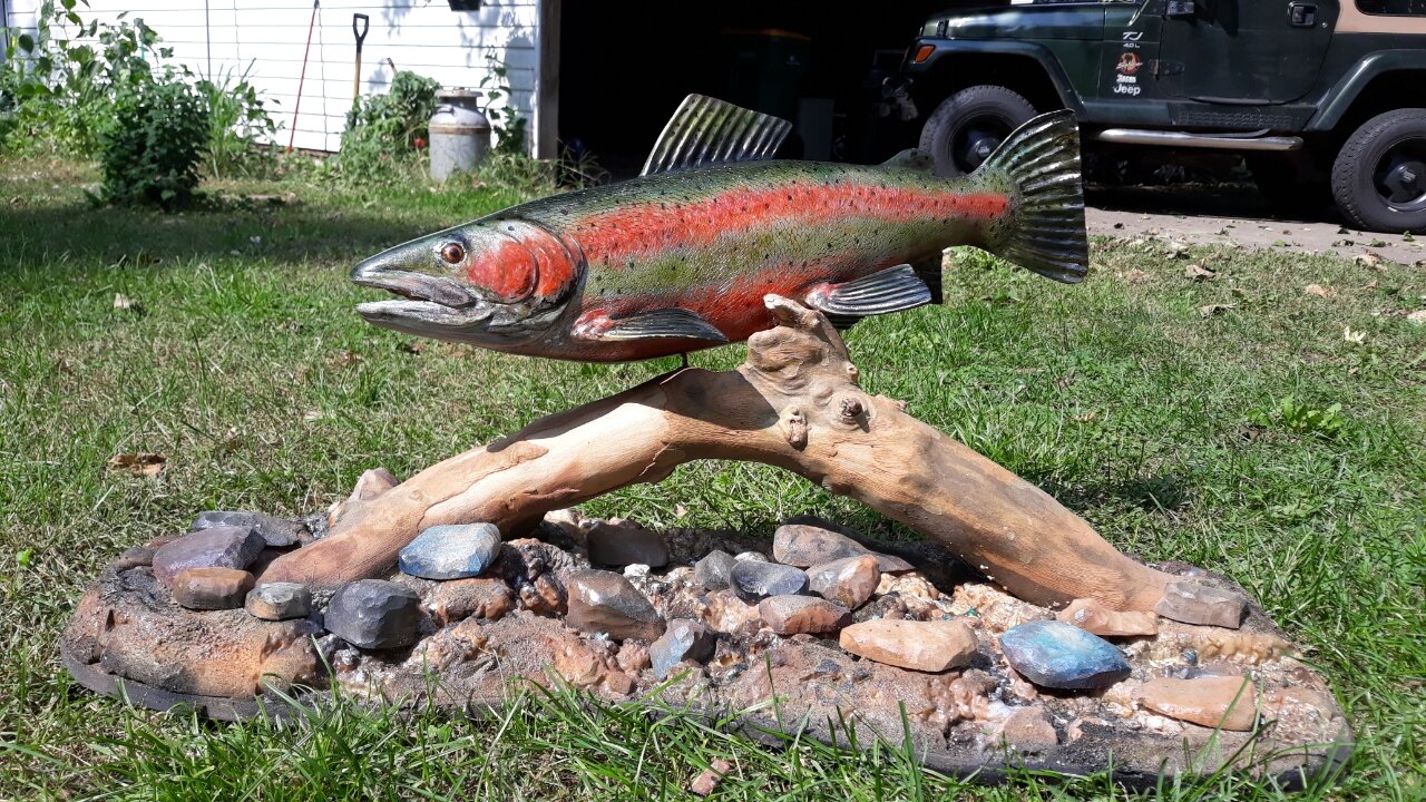 One of Jakubiak’s wood carvings. Photo courtesy of the artist.