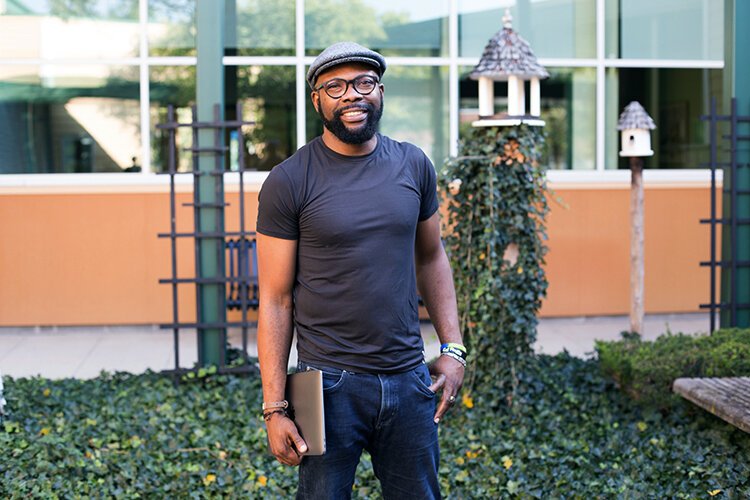 Chinaka Njoku is excited about the future for his company, TASEN Inc. 
Photo: Joe Powers / Insitu Photography