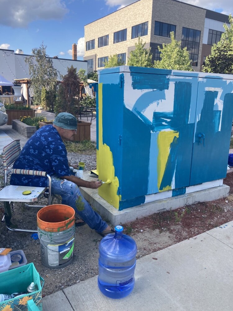 “It was a great day,” Drouillard says. “The farmers market was going on, there was live music — I like when there’s a lot of activity going on.”
