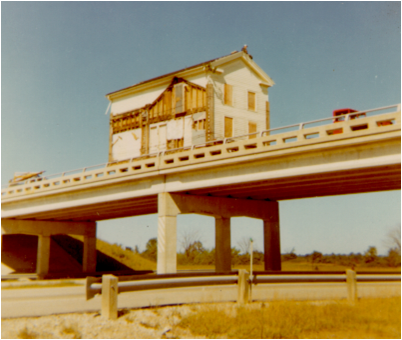 Caswell house move in 1968. Courtesy Troy Historical Society