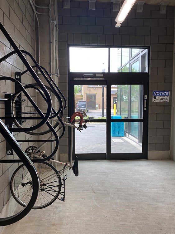 Bikeroom at The Dot. Courtesy City of Ferndale.