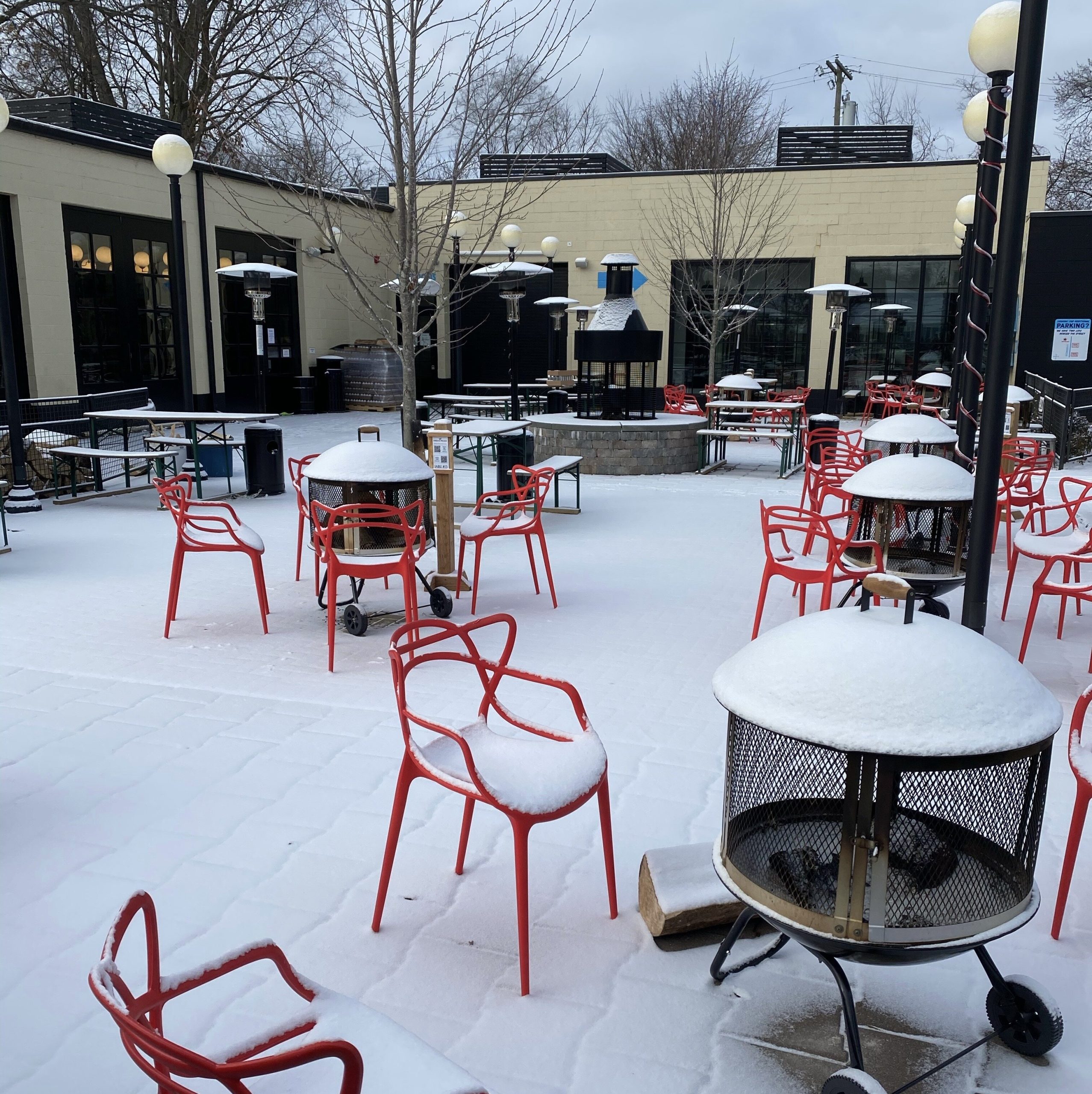 The patio at Ferndale Project