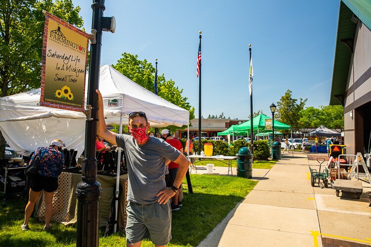 Walt Gajewski, manager of the Farmington Farmers Market