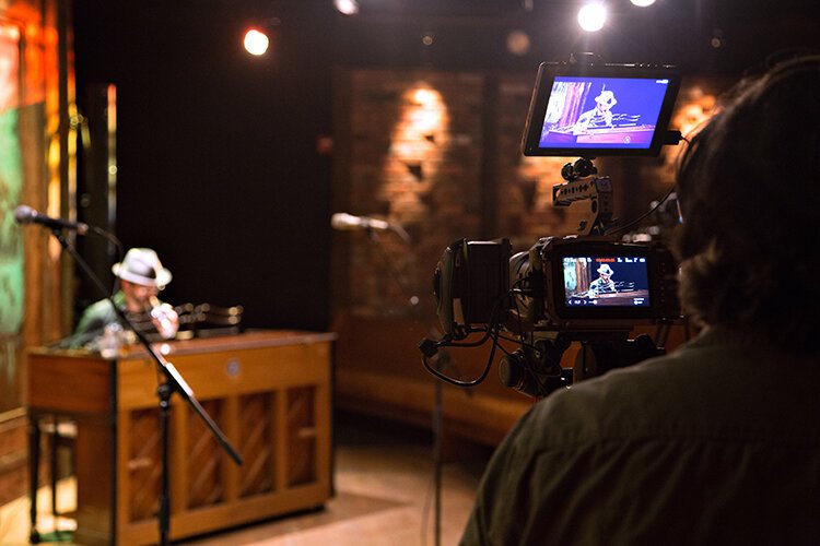 Singer-songwriter Tony Lucca performs a concert at 20 Front Street to a virtual audience via live streaming.