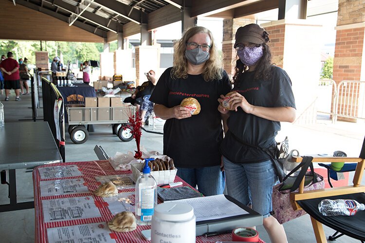 Twannette and Kristina Nash selling Uncle Peters Pasties.