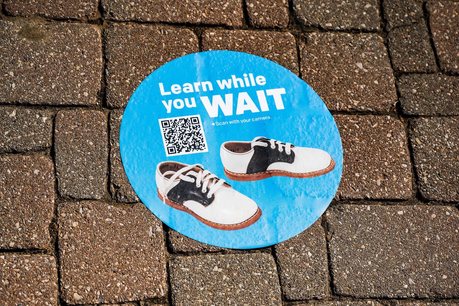 Distancing marker at Greenfield Village. Photo by Doug Coombe.