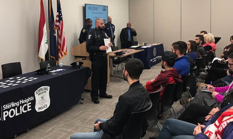 A recruitment presentation from the Sterling Heights Police Department.