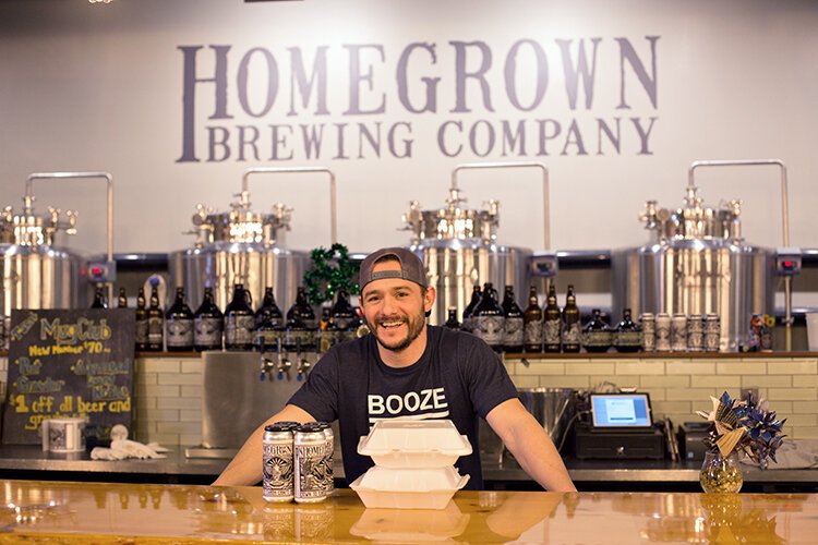 Jeff Powers, general manager at HomeGrown Brewing Company, has witnessed the support of the community during their transition to carry-out only.