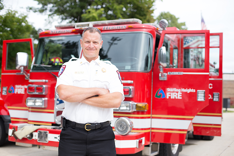 Fire Chief Chris Martin wants his team  to be as safe as possible during the epidemic.