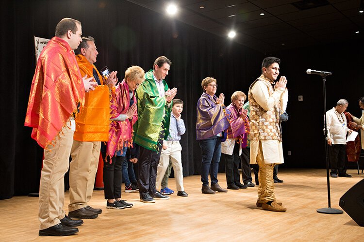 Sterling Heights' representatives, including Mayor Michael Taylor, acknowledged it's sister city of Jaffna in Sri Lanka in a welcome ceremony.