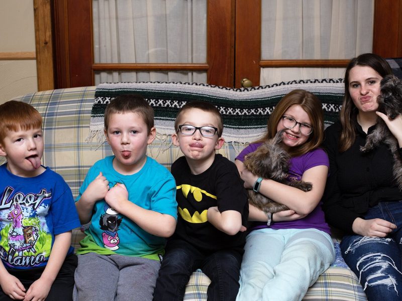 Eastman kids and grandkids hamming it up for the camera.