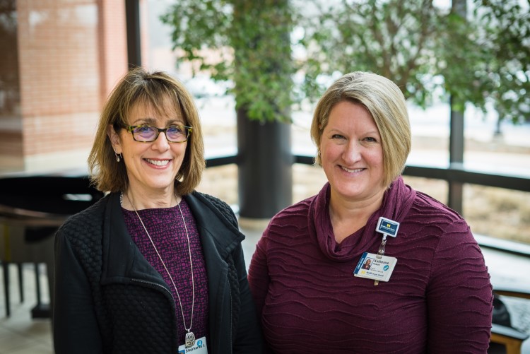 Stephanie Leibfritz, community health manager at MidMichigan Medical Center-Midland, and Katherine Dollard, director of behavioral health for MidMichigan Health.