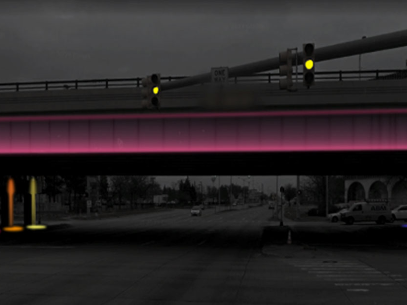 "This is a great example of transforming a purely functional space into a piece of public art,” says Dan Gilmartin, CEO and Executive Director of the Michigan Municipal League.