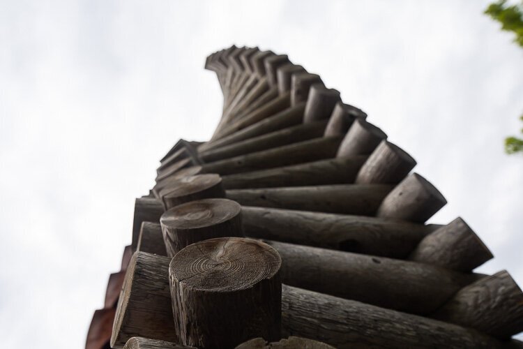 Sculptor Ken Thompson first installed his sculptures in Farmington's Riley Park in July 2021.