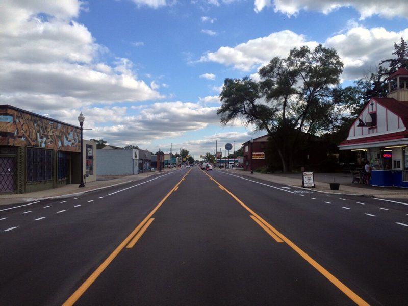 John R in Hazel Park has undergone a "road diet".