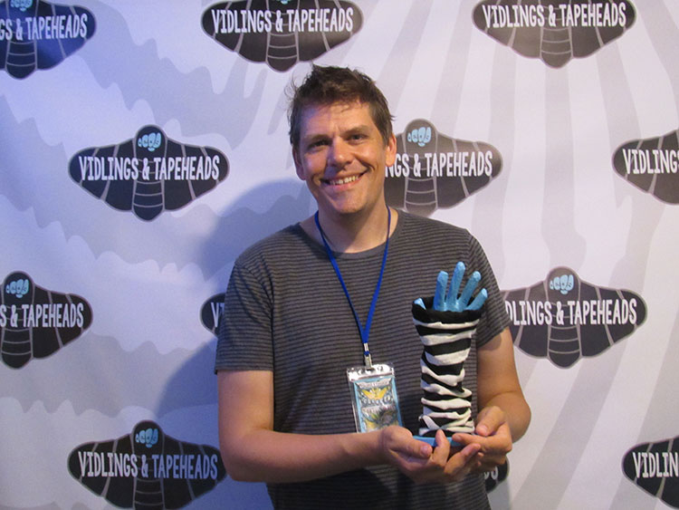 Jerry White is the director and programmer of the Vidlings and Tapeheads Film Festival. Photo by Micah Walker.