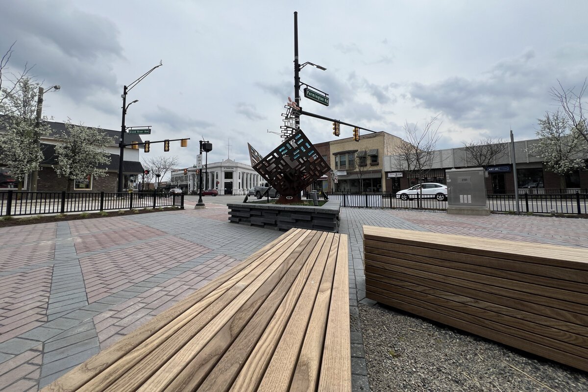 The award-winning Masons Corner in downtown Farmington.