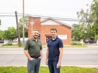 Cam Underdown and Chris Powers are the co-founders of ReciproCity, which developed a new housing resources website called Shelter Oakland.