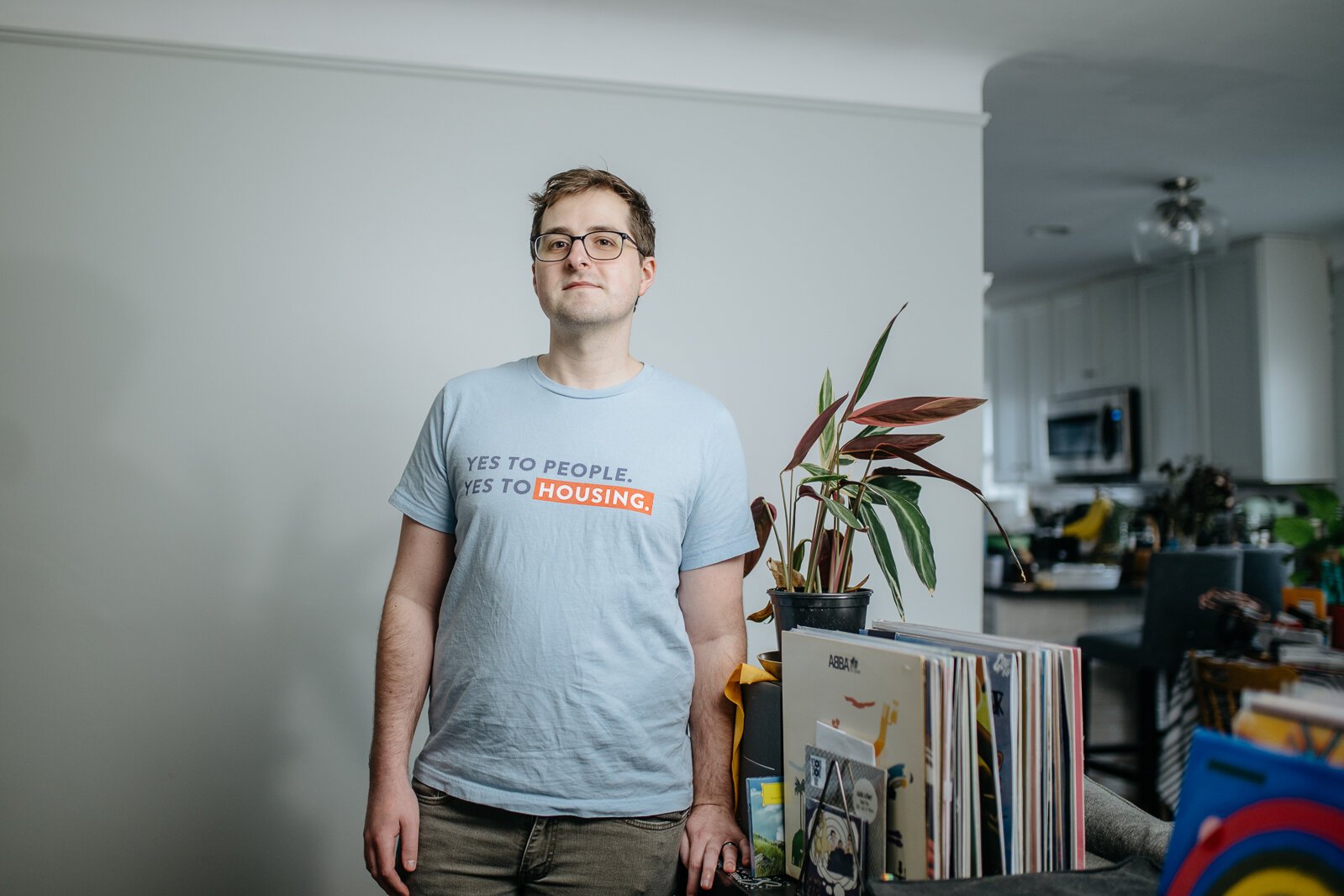 Sean Wolski at his home in Royal Oak.