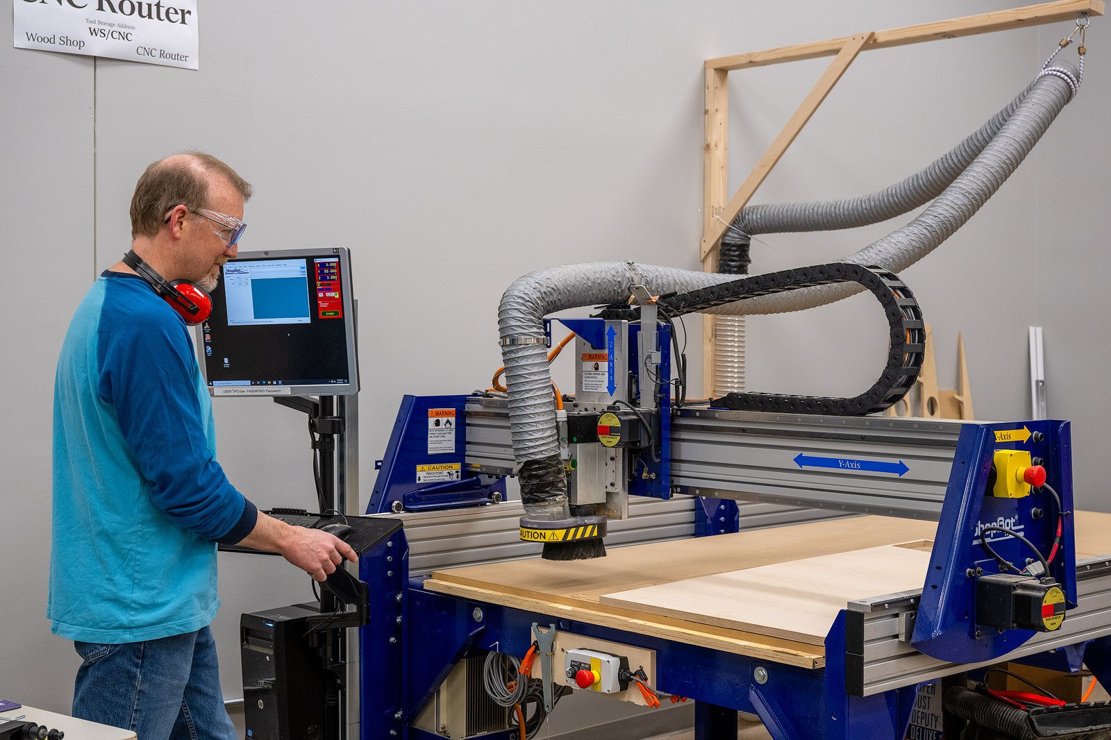 The HAWK Makerspace Woodshop.