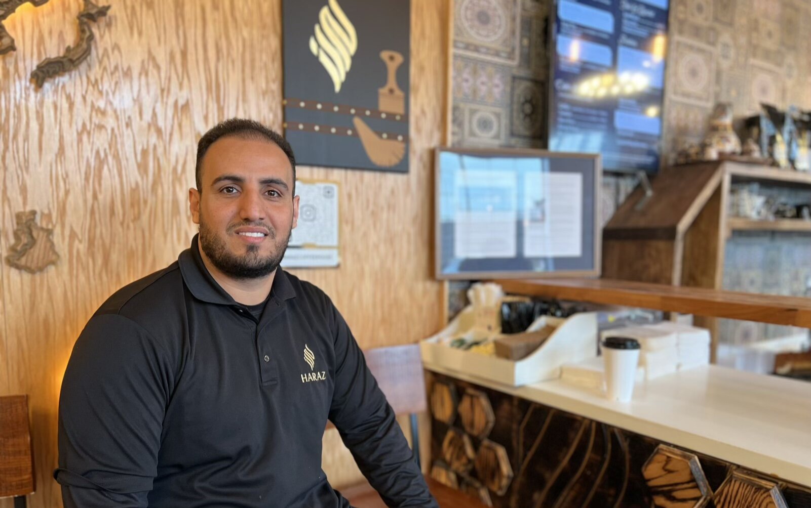 Hamzah Nasser, founder and owner of Haraz Coffee House.