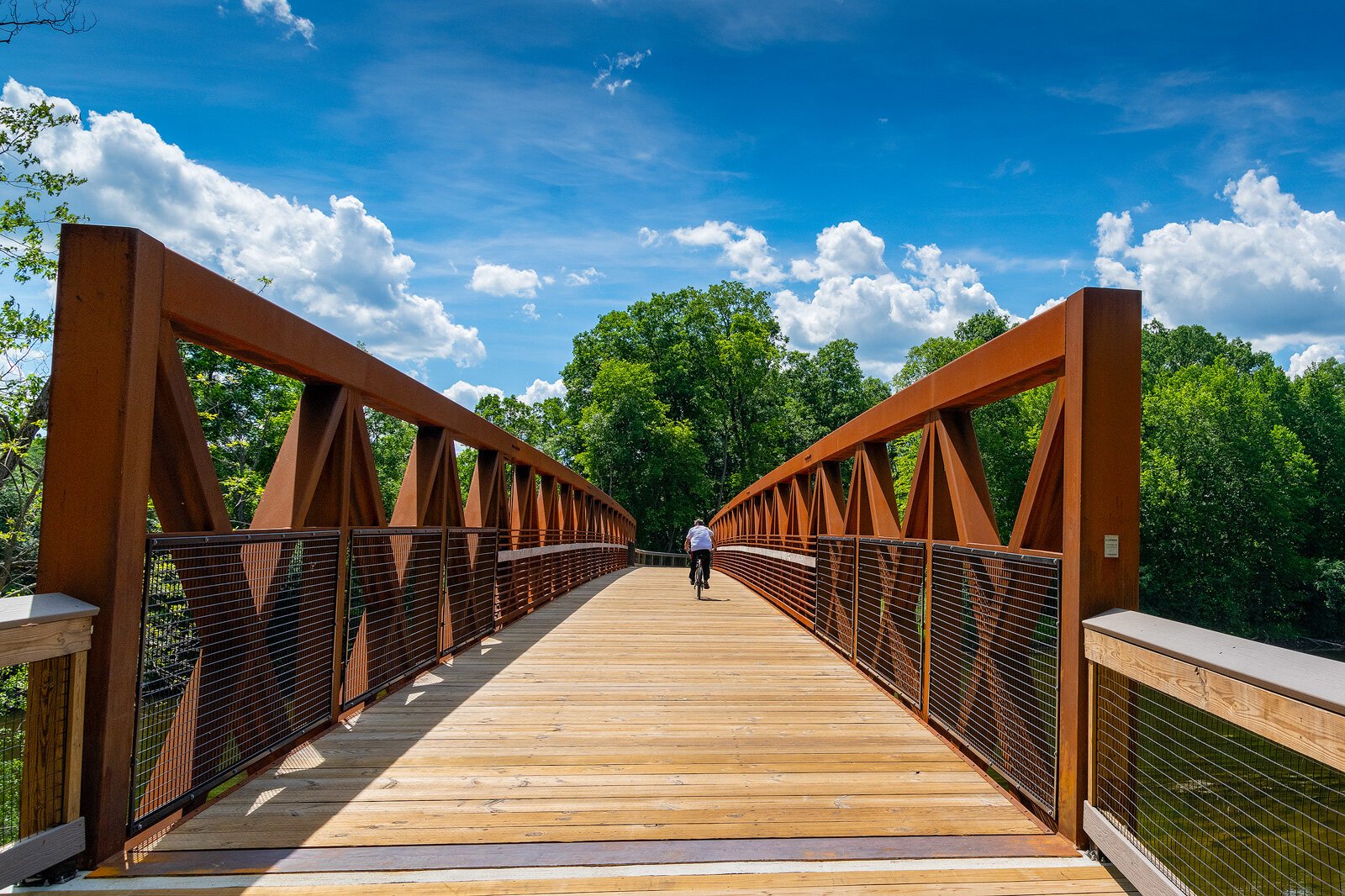 A new segment of the B2B Trail off Huron River Drive in Dexter.