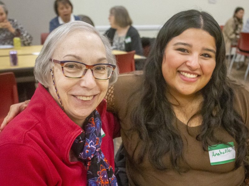 A gathering for Michigan State University's Generations Connect program, which matches MSU undergraduate students with elders in the community, at the East Lansing Public Library.