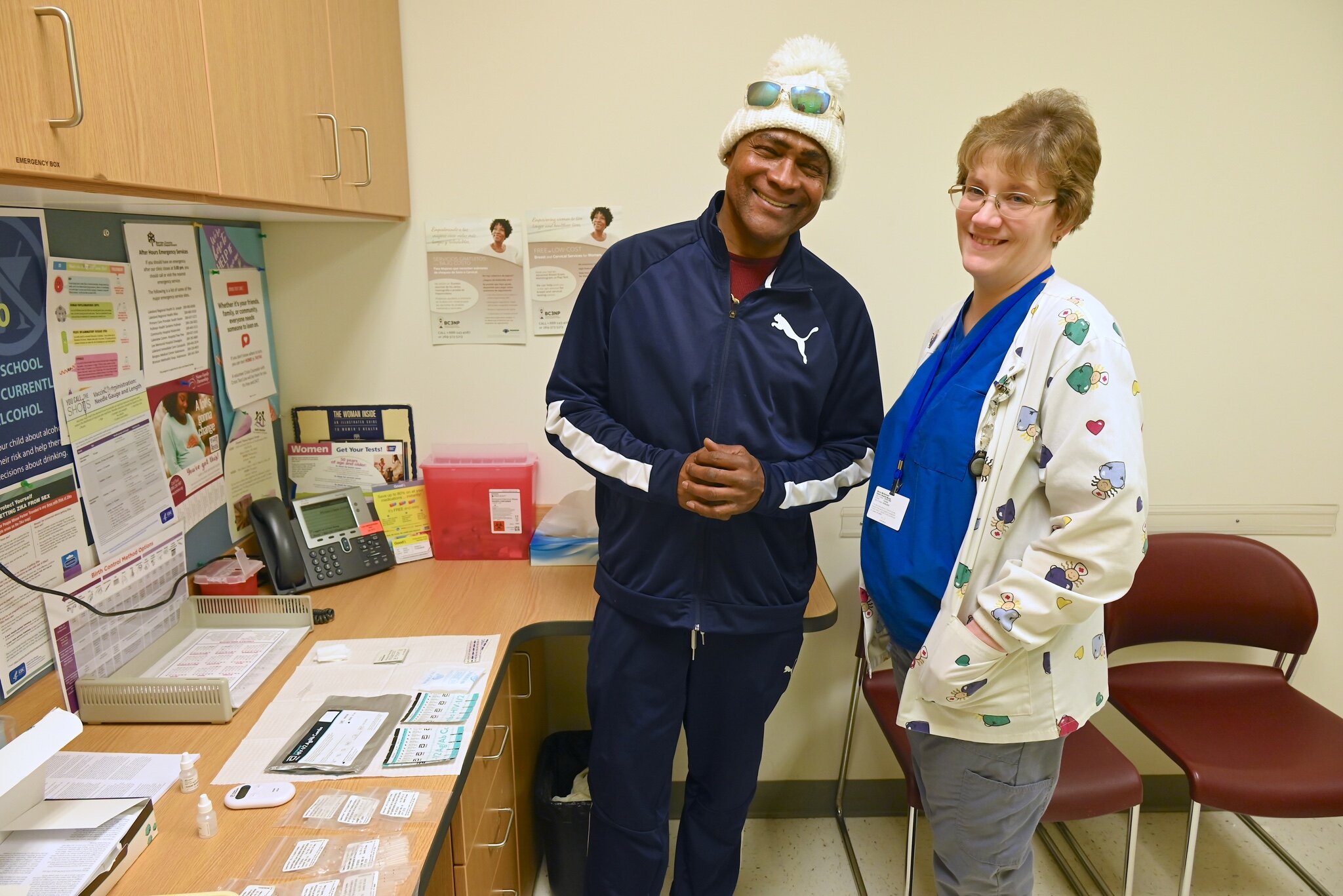Marla McDonnell, BCHD sexual health nurse, and John Fuse.
