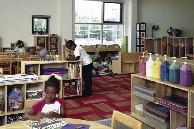 Effie Ellis Early Learning Center in Chicago, a case of great ECE center design - photo by Leslie Schwartz