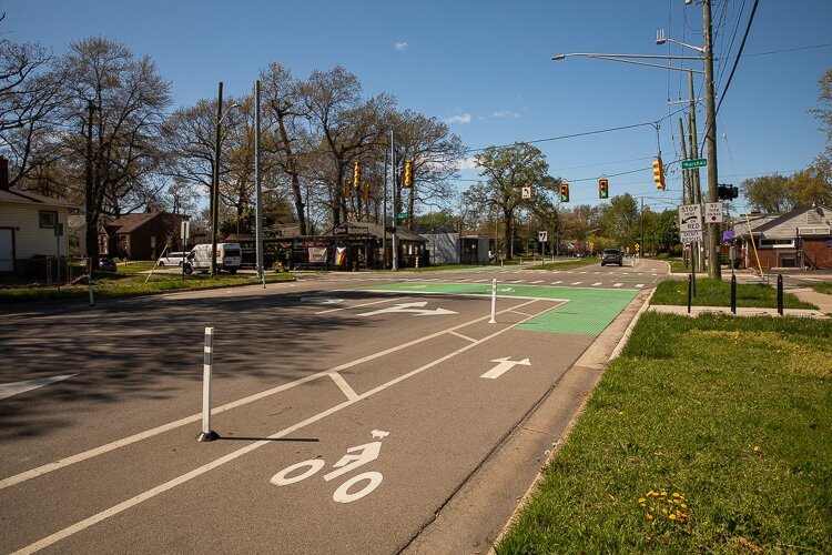 Ferndale bikelanes on Livernois could soon connect with the Nine Mile Road Greenway Corridor project.