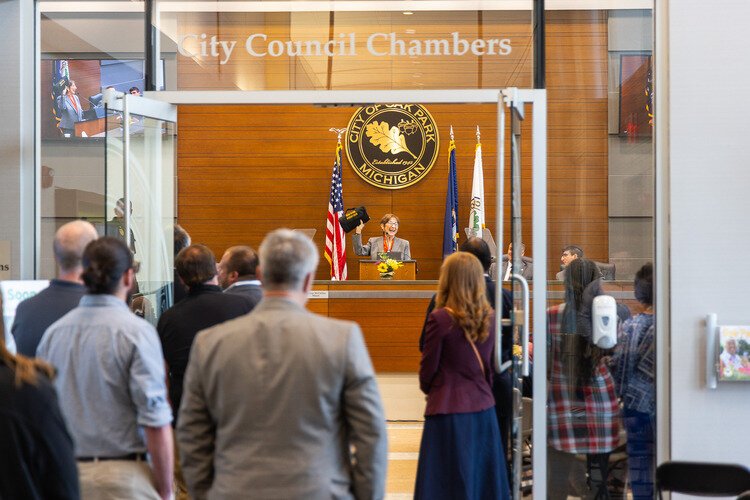 Marian McClellan, Oak Park's Mayor.