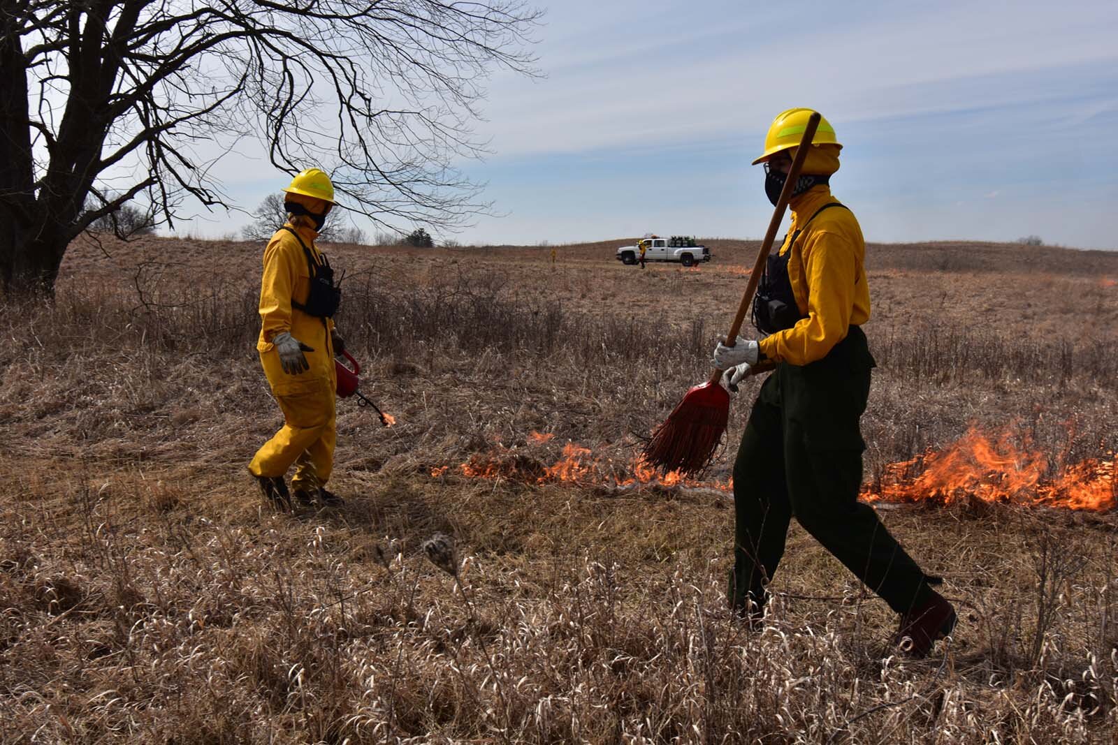 A prescribed burn in the Huron-Clinton Metroparks.
