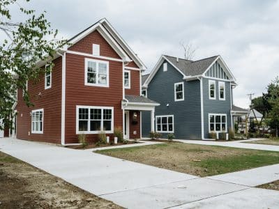 Houses in the Royal Oak Cottages development.