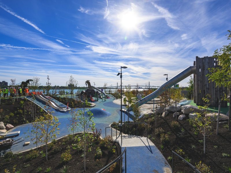 Ralph C. Wilson, Jr. Centennial Park in Detroit.